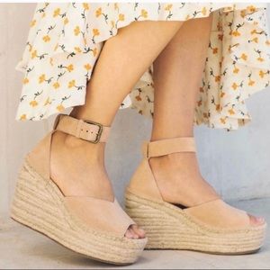 Soludos | Shoes | Soludos Positano Platform Wedge In Desert Size | Poshmark
